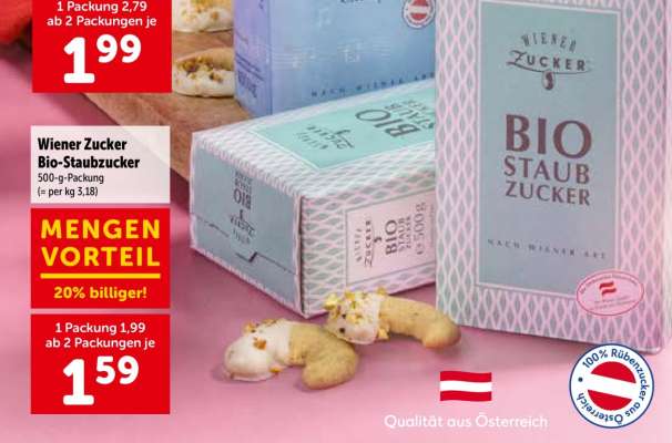 Wiener Zucker Bio-Staubzucker