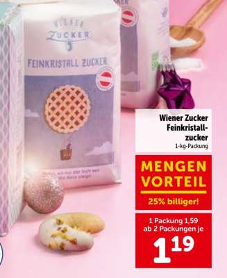 WIENER ZUCKER FEINKRISTALLZUCKER