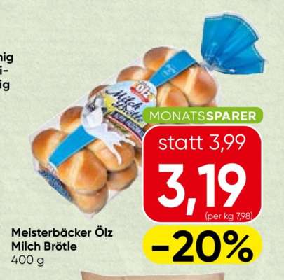 Meisterbäcker Ölz Milch Brötle