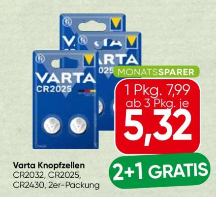 VARTA Knopfzellen