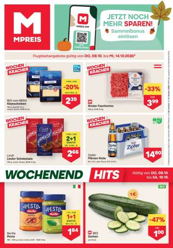Angebote MPREIS - 8.10.2026 - 14.10.2026.