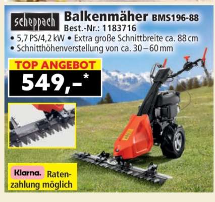 BALKENMÄHER BMS196-88