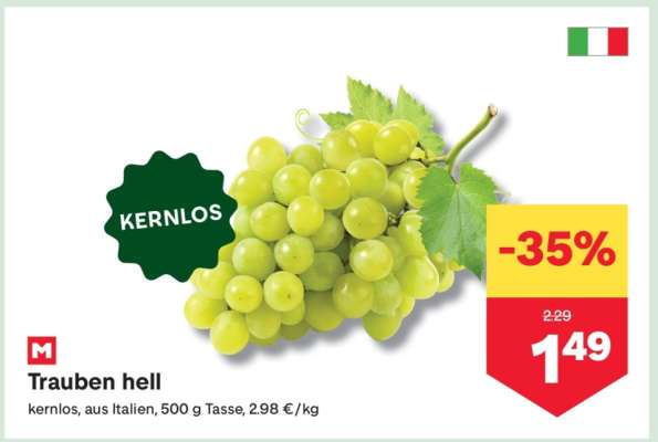 Trauben hell