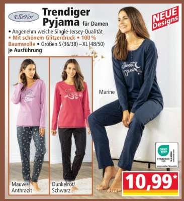 ElleNor Trendiger Pyjama