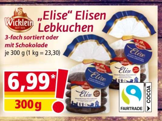 Wicklein "Elise" Elisen Lebkuchen