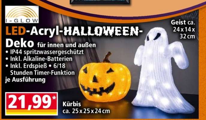 I-GLOW LED-Acryl-HALLOWEEN-Deko