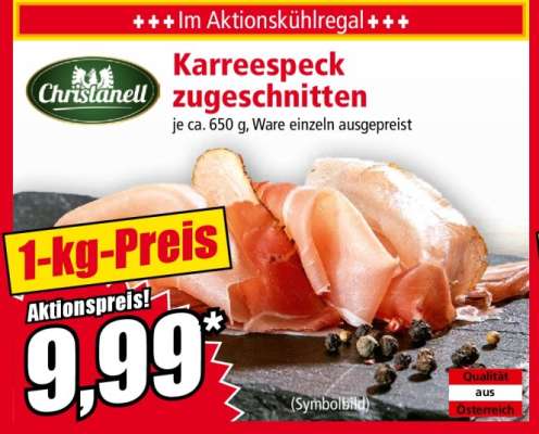 Christanell Karreespeck zugeschnitten