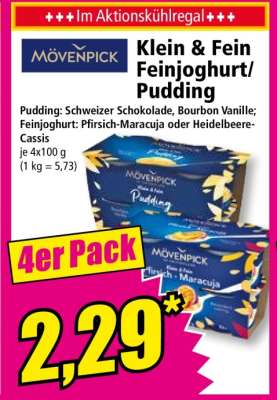 Mövenpick Klein & Fein Feinjoghurt/Pudding