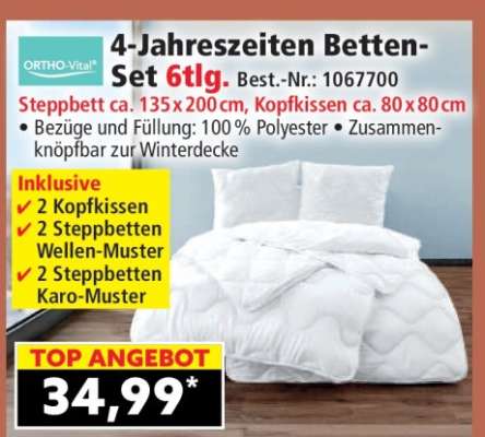 4-Jahreszeiten Betten-Set 6tlg.