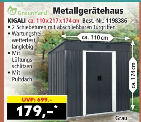 GreenYard Metallgerätehaus KIGALI