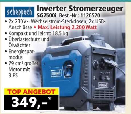 scheppach Inverter-Stromerzeuger