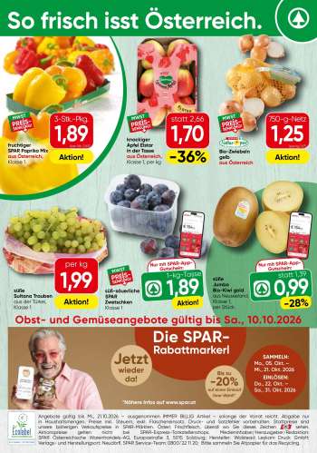 Angebote SPAR - 5.10.2026 - 10.10.2026.
