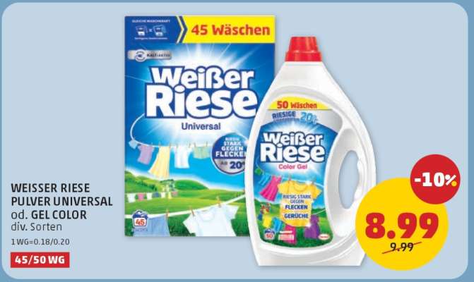 WEISSER RIESE PULVER UNIVERSAL od. GEL COLOR