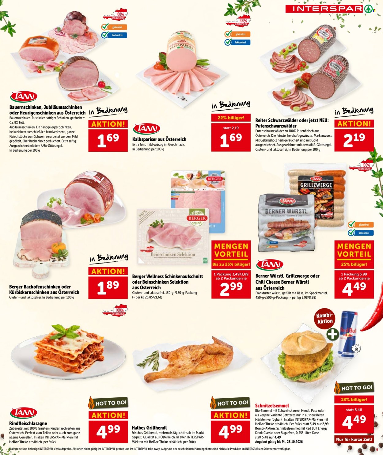Angebote INTERSPAR - 8.10.2026 - 21.10.2026. Seite 9