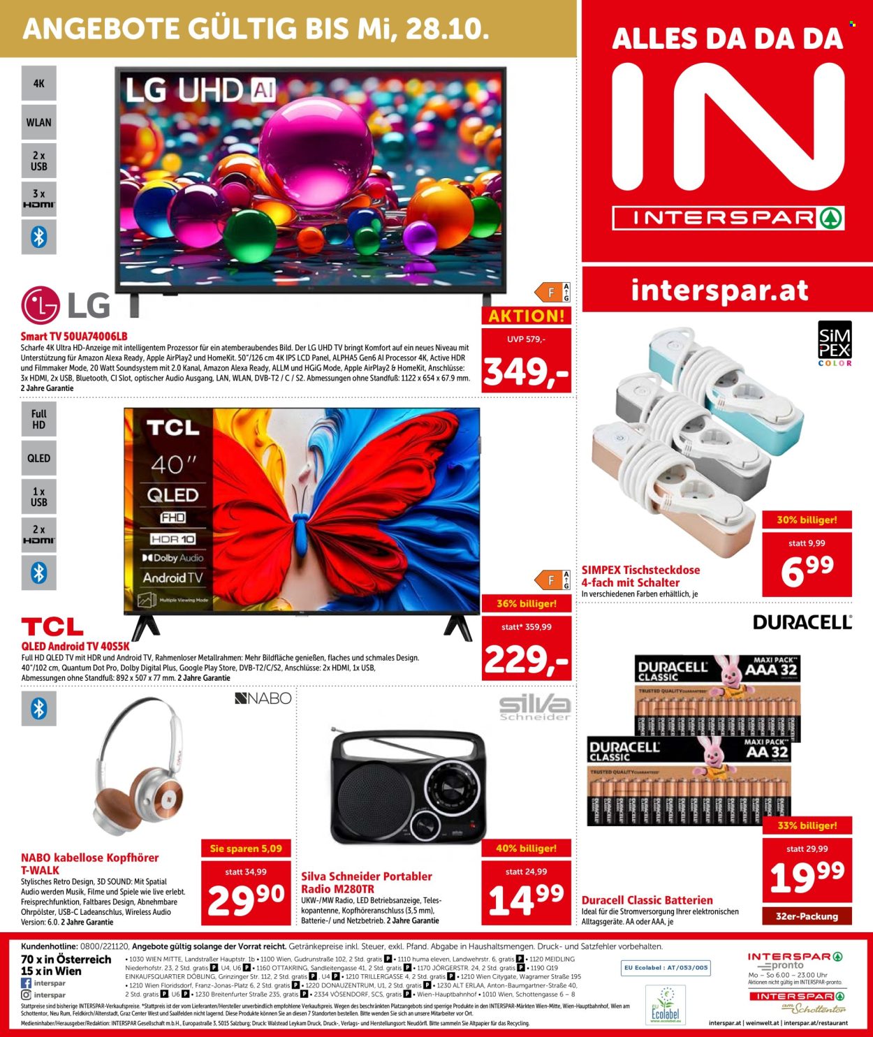 Angebote INTERSPAR - 8.10.2026 - 21.10.2026. Seite 24
