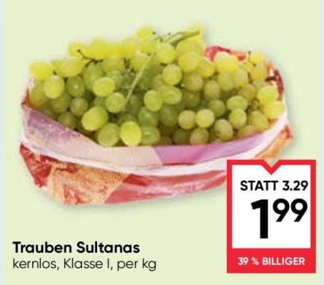Trauben Sultanas