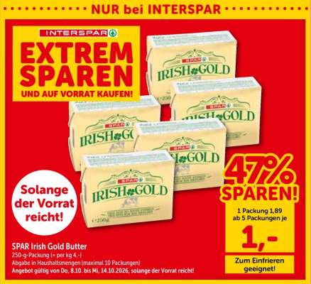 SPAR Irish Gold Butter