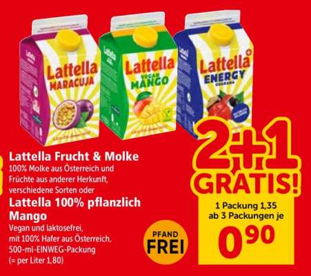 Latella 100% pflanzlich Mango