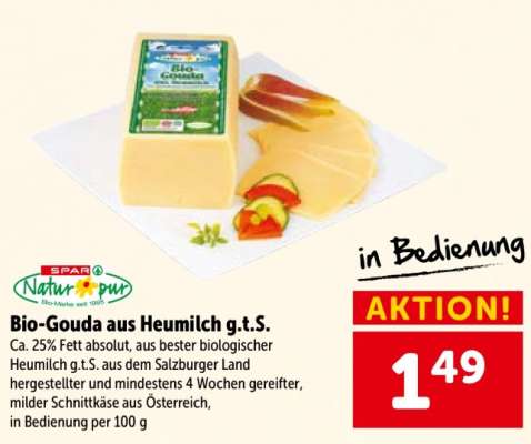 Bio-Gouda aus Heumilch g.t.S.