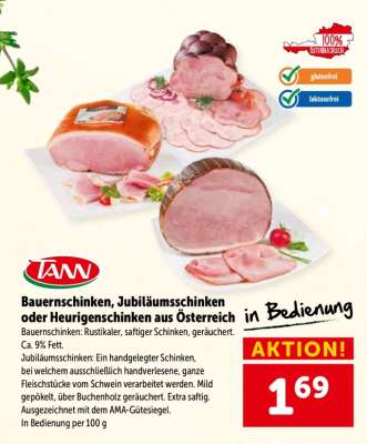 Bauernschinken, Jubiläumsschinken oder Heurigenschinken aus Österreich