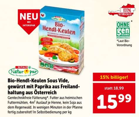 Bio-Hendl-Keulen Sous Vide