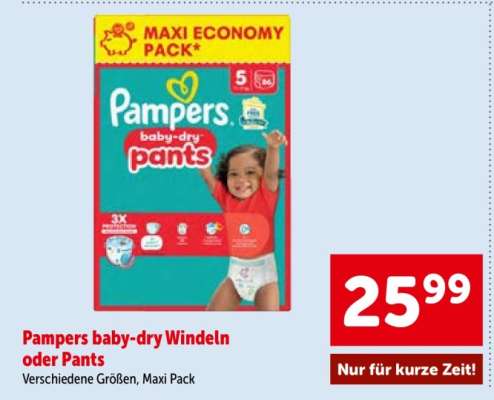 Pampers Baby Dry Windeln oder Pants