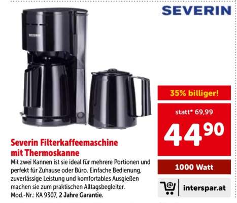 Severin Filterkaffeemaschine mit Thermoskanne