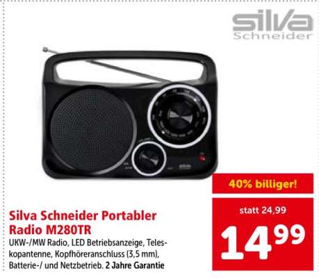 Silva Schneider Portabler Radio M280TR