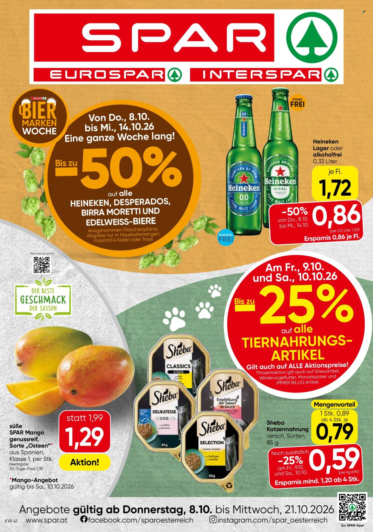 Leták SPAR - 8.10.2026 - 21.10.2026. Strana 1
