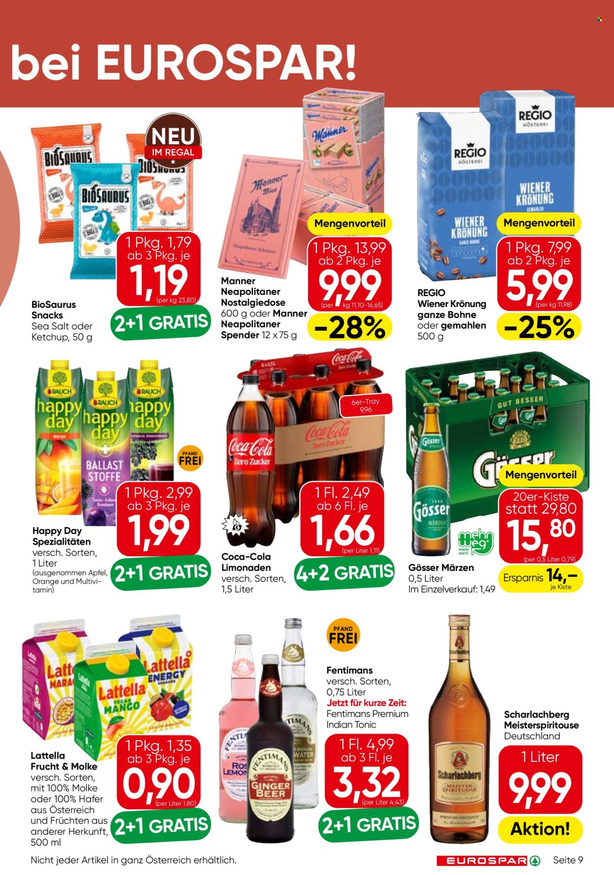 Angebote EUROSPAR - 8.10.2026 - 21.10.2026. Seite 9