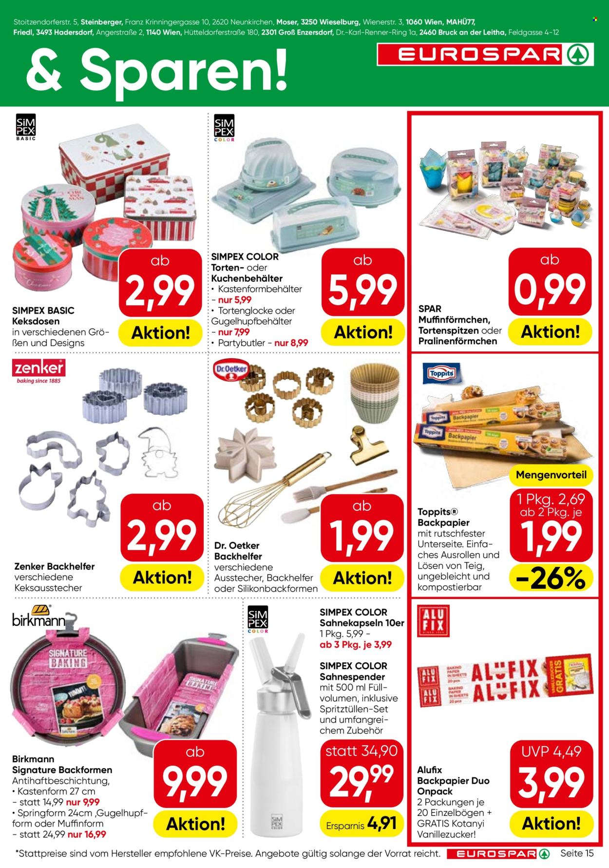 Leták EUROSPAR - 8.10.2026 - 21.10.2026. Strana 15