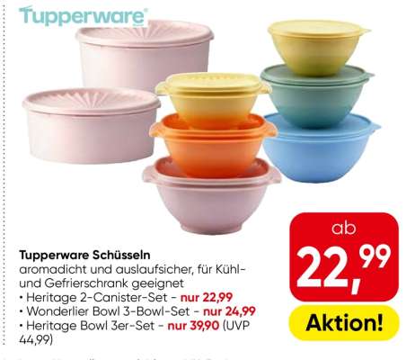 Tupperware Schüsseln