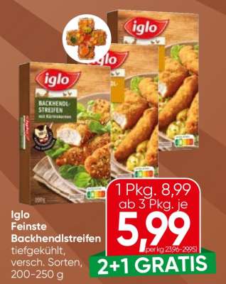 Iglo Feisnte Backhendelstreifen