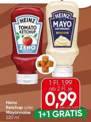 Heinz Ketchup oder Mayonnaise