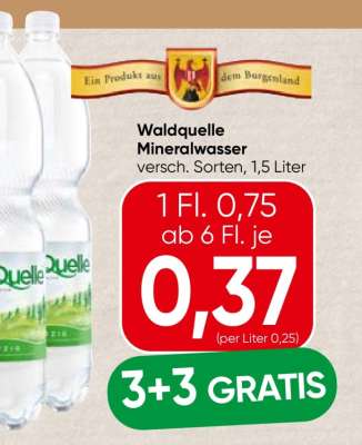 WALDQUELLE MINERALWASSER