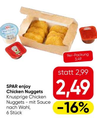 SPAR Enjoy Chicken Nuggets
