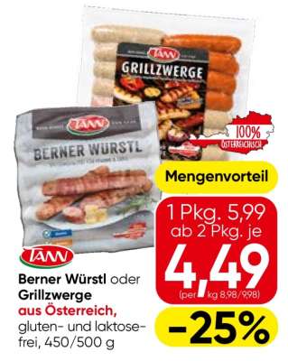 Berner Würstl oder Grillzwerge