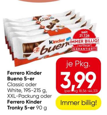 Ferrero Kinder Bueno 5-er