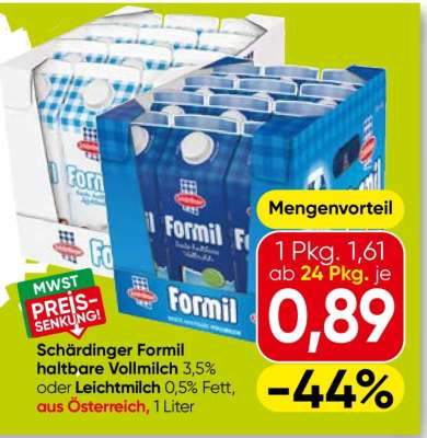 Schärdinger Formil Haltbare Vollmilch