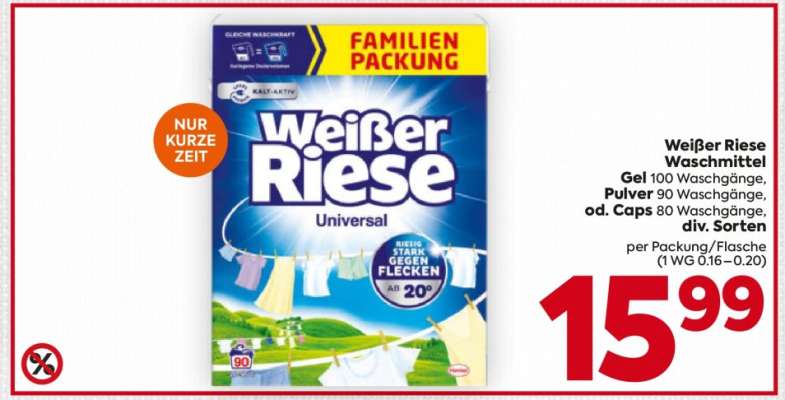 Weißer Riese Waschmittel