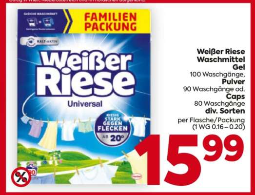 Weißer Riese Waschmittel
