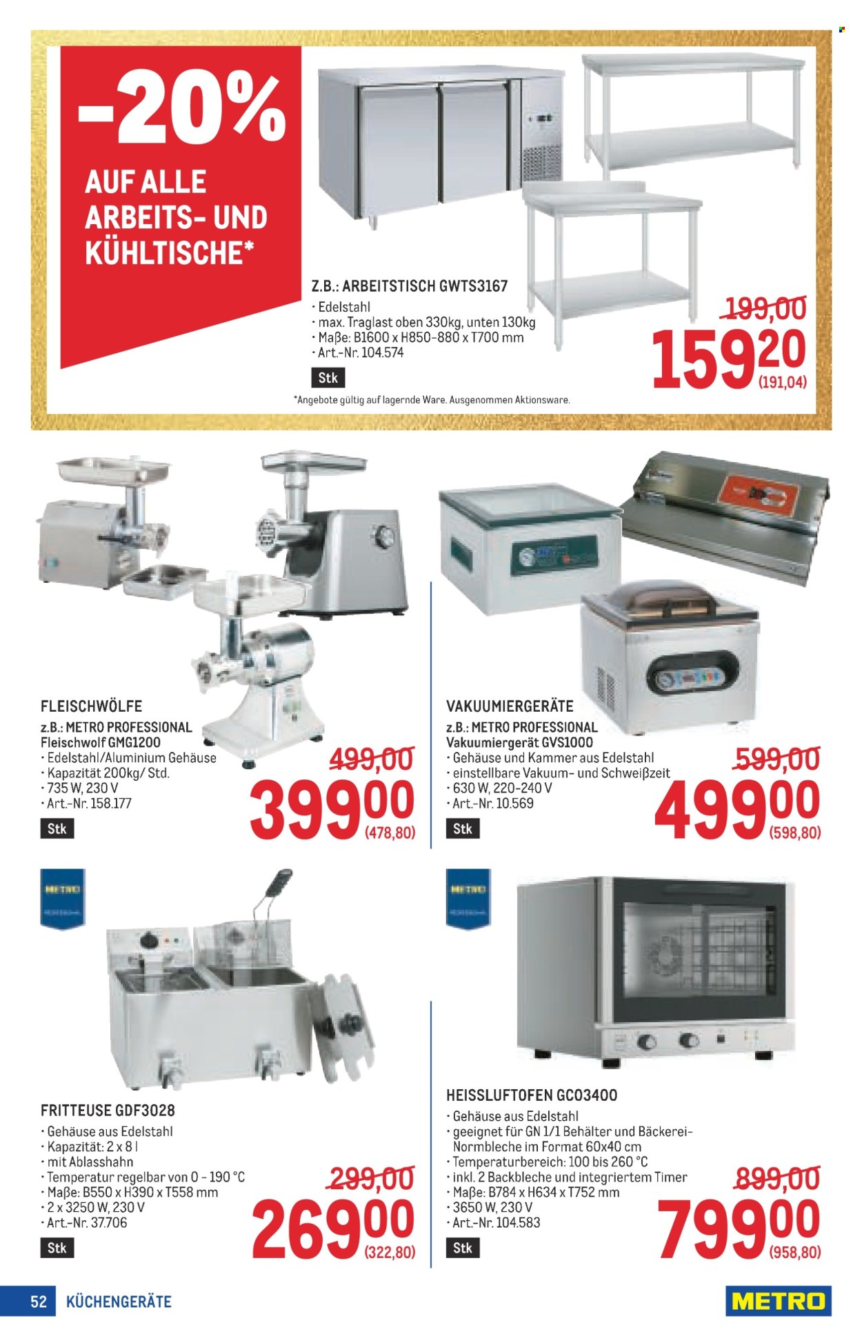 Angebote Metro - 15.10.2026 - 28.10.2026. Seite 52