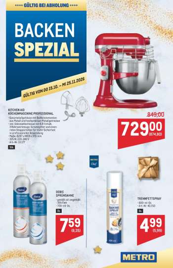 Angebote Metro - 15.10.2026 - 25.11.2026.
