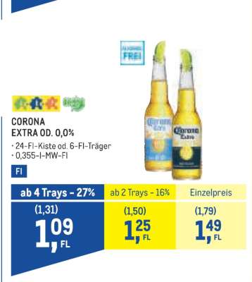 Corona Extra od. 0,0 %