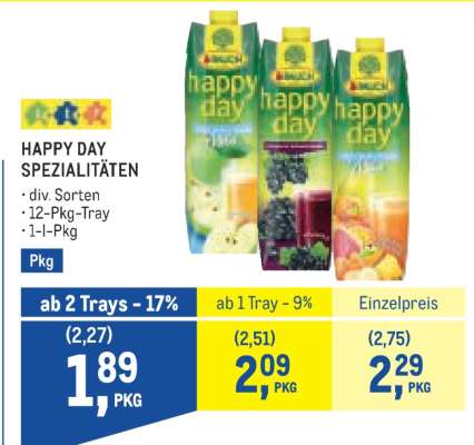 Happy Day Spezialitäten