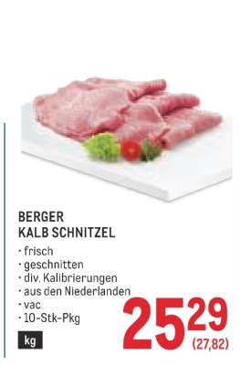 BERGER KALB SCHNITZEL