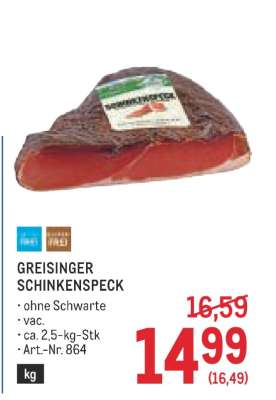 Greisinger Schinkenspeck