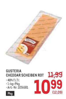 GUSTERIA CHEDDAR SCHEIBEN ROT