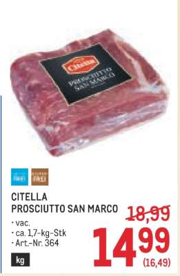 Citella Prosciutto San Marco