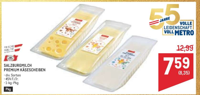SalzburgMilch Premium Käsescheiben